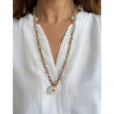 SARA LASHAY HATHI NECKLACE WITH GREEN AMETHYST