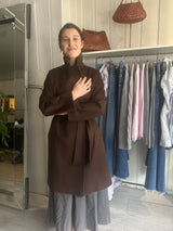 PRE-OWNED WEEKEND MAX MARA WOOL COAT 10/small 12 RRP £725