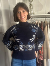 PRE-OWNED SEA EMBROIDERED SWEATER XXS RRP £425