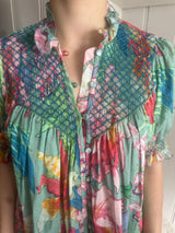 PRE-OWNED LORETTA CAPONI MILVIA BLOUSE RRP £465 ( with tags! )