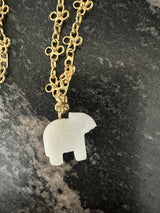 PRE-OWNED SARA LASHAY BABY HATHI MIRTHA NECKLACE RRP £345
