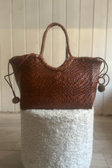 DRAGON DIFFUSION NANTUCKET OPTICAL IN TAN WITH POM POM LINER