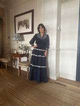 PRE-OWNED LORETTA CAPONI BIBI MAXI SKIRT M RRP £495