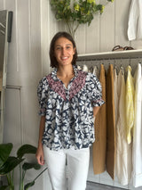 PRE-LOVED LORETTA CAPONI MILVIA TOP L RRP £465