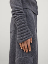 LISA YANG ZARIE ARM WARMERS IN GRAPHITE