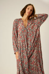 NATALIE MARTIN FIORE DRESS IN SPANISH TILE JADE & ALMOND COMBO