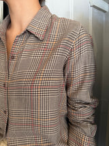 PRE-OWNED NILI LOTAN PLAID SHIRT M RRP £425