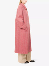 WEEKEND MAX MARA HERRINGBONE WOOL-BLEND COAT