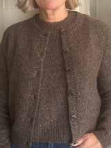 LISA YANG FELICIA CARDIGAN IN SOFT BARK