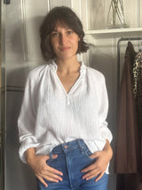 PRE-OWNED XIRENA GAUZE BLOUSE M RRP £225