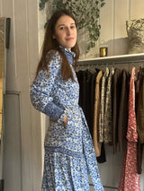 LORETTA CAPONI LORETTA REED DRESS IN VERBENA