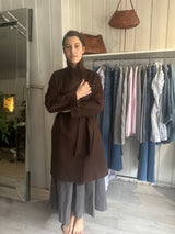 PRE-OWNED WEEKEND MAX MARA WOOL COAT 10/small 12 RRP £725