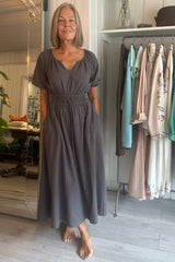XIRENA EMELINE DRESS IN ASH