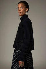 Maison hotel bob vest in navy