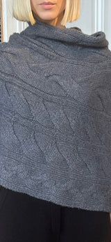 LISA YANG EVANNA CAPE IN GRAPHITE