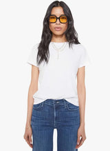 MOTHER THE LIL GOODIE TEE IN WHITE