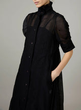 THIERRY COLSON VENETIA IN CHANDERI CHECKS & DOTS EMBROIDERY