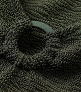 HUNZA G CELINE SWIMSUIT IN METALLIC KHAKI