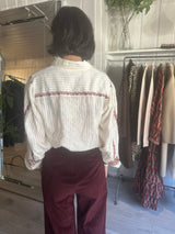 PRE-OWNED FRAME VELVET PANTS RRP £495 S