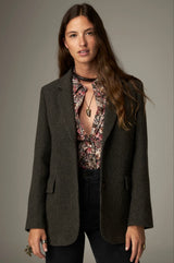 MAISON HOTEL CAMARON BLAZER IN DARK GREEN