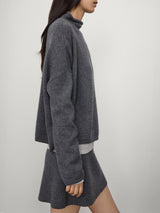LISA YANG SANDY SWEATER IN GRAPHITE