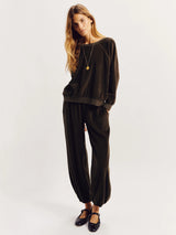 SUZIE KONDI PAXOS PANTS IN WALNUT VELOUR