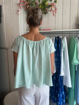 LOUP CHARMANT SAMMY TOP IN AQUA EXCLUSIVE