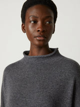 LISA YANG SANDY SWEATER IN GRAPHITE