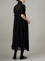 THIERRY COLSON VENETIA IN CHANDERI CHECKS & DOTS EMBROIDERY