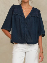 M.A.B.E. BREA TOP IN NAVY