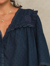 M.A.B.E. BREA TOP IN NAVY