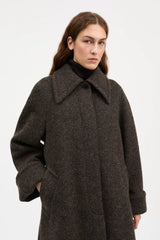 SKALL BEATE COAT IN BROWN TWILL