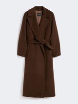 WEEKEND MAX MARA WOOL & ALPACA COAT IN CHOCOLATE