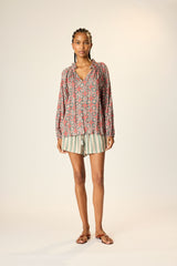 NATALIE MARTIN PENNY BLOUSE IN SPANISH TILE JADE