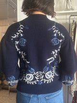 PRE-OWNED SEA EMBROIDERED SWEATER XXS RRP £425