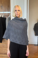 LISA YANG EVANNA CAPE IN GRAPHITE