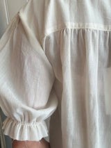 LOUP CHARMANT PICO BLOUSE IN ECRU