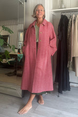 WEEKEND MAX MARA HERRINGBONE WOOL-BLEND COAT