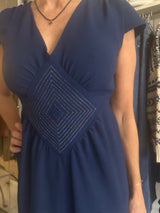 PRE-OWNED LORETTA CAPONI DIVA DRESS XS RRP £795