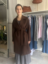 PRE-OWNED WEEKEND MAX MARA WOOL COAT 10/small 12 RRP £725