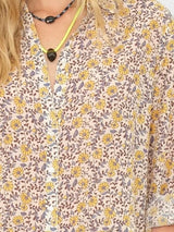 XIRENA BEAU SHIRT IN silk-cotton SUN PETALS