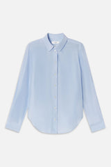 FRAME CLASSSIC SILK SHIRT IN BLUE STRIPE