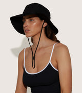 HUNZA G UPF 50+ HAT IN BLACK