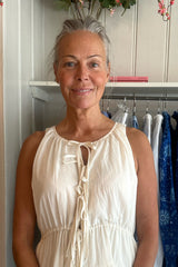 LOUP CHARMANT AIMEE DRESS IN NATURAL ORGANIC COTTON