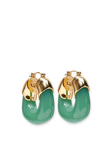 LIZZIR FORTUNATO MINI ORGANIC HOOPS IN SAGE