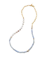 LIZZIE FORTUNATO PORTO COVO NECKLACE IN BLUE LACE