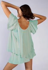LOUP CHARMANT SAMMY TOP IN AQUA EXCLUSIVE