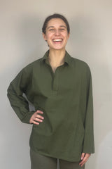 LABO.ART CAMICIA MIRA SHIRT IN SUSHI OLIVE