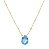 SATYA BLESSED ABUNDANCE BLUE TOPAZ NECKLACE