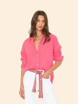 XIRENA BEAU SHIRT IN STRAWBERRY